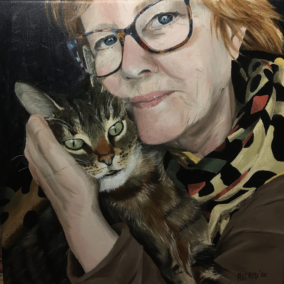 Portret 20/003, 2020 — kalme profielstudie met neutrale tonen.