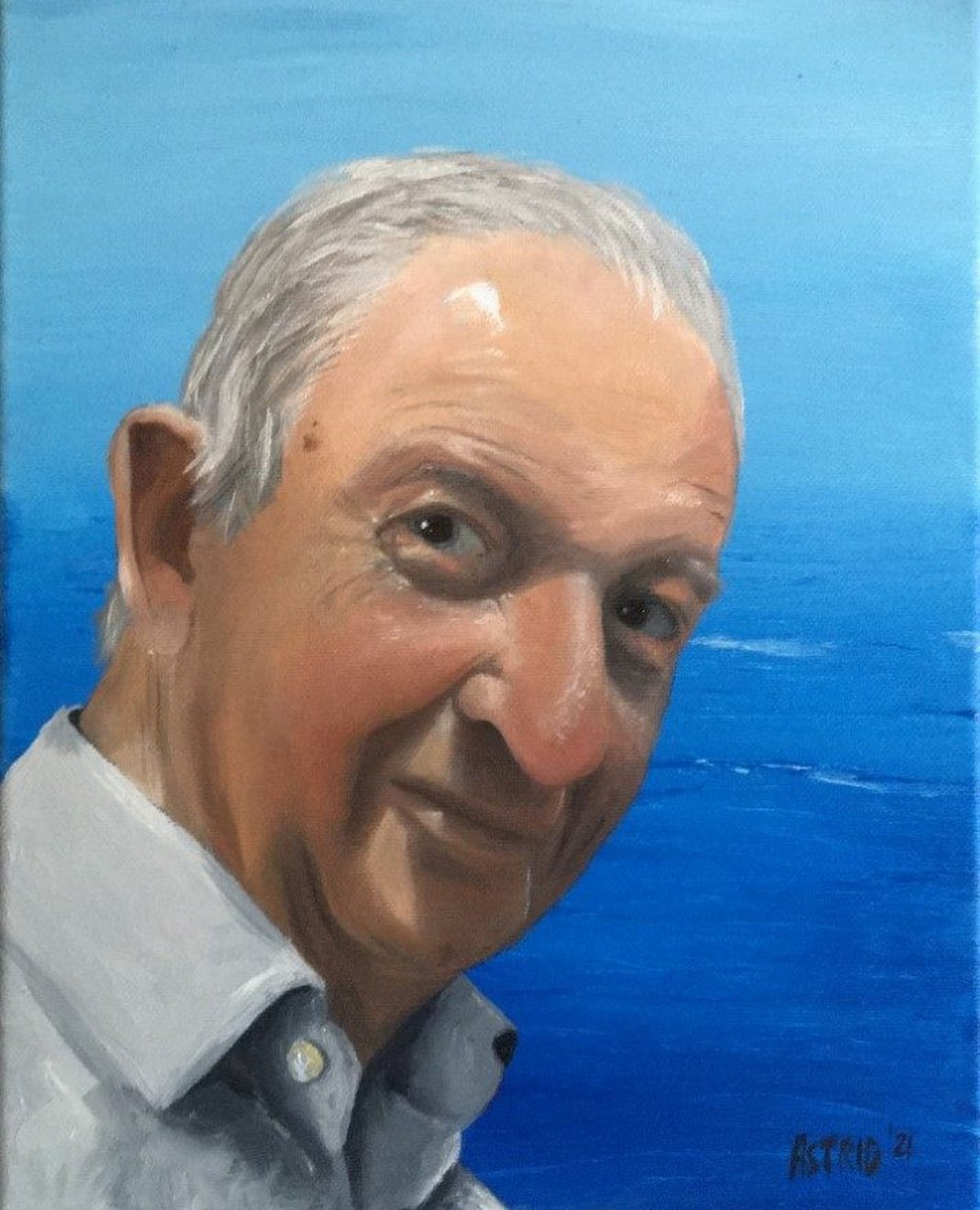 Portret 21/004, 2021 — expressieve blik vanuit een intiem kader.